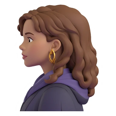 Hermione Granger from Harry Potter side view profile sticker