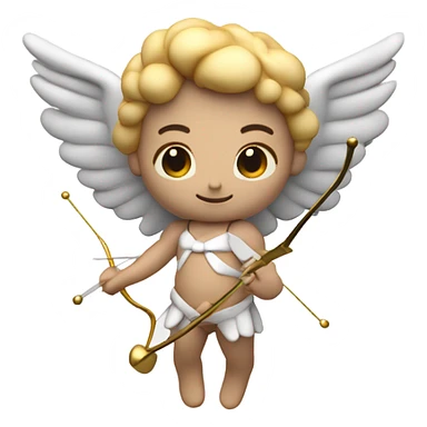 3d cupid charm simple sticker