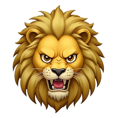 Scar lion villain with dark mane and scar sticker
