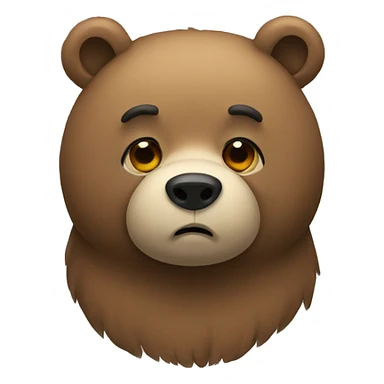 sad bear sticker
