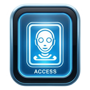 Access granted on a screen  sticker