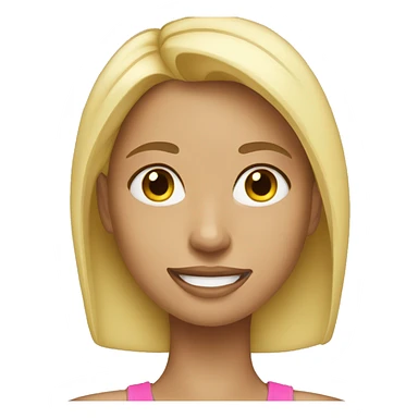 Blonde Girl Fitness sticker
