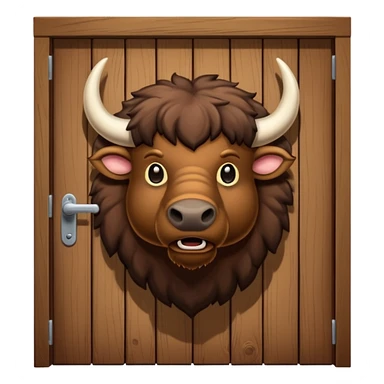 Buffalo knocking doors sticker