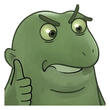 smiling face with middle finger sticking up sticker