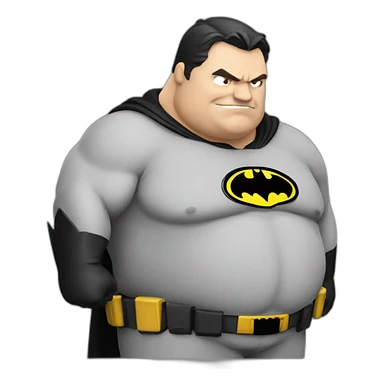 batman fat sticker