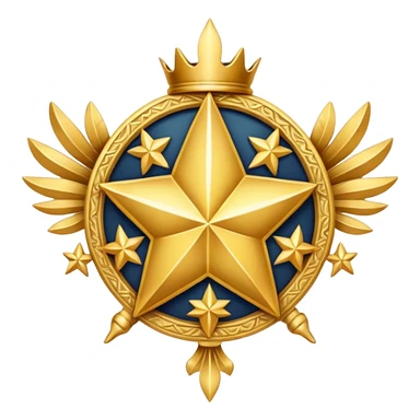 5 star crest sticker