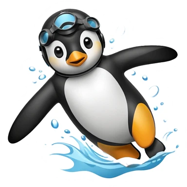 penguen dalgıç sticker