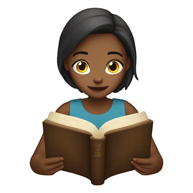 Girl reading bible  sticker
