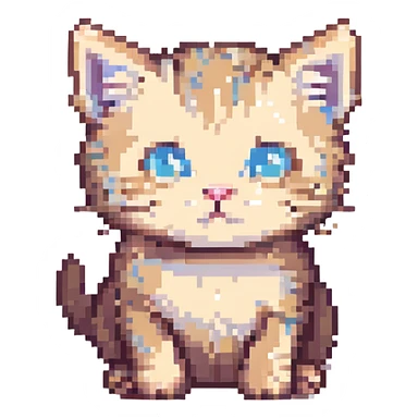 curious kitten sticker