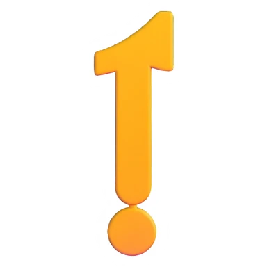 exclamation mark symbol sticker