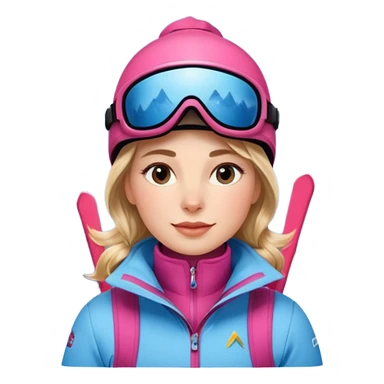 Woman Skiing, Background Matterhorn sticker