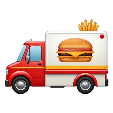 fast food delivery truck logo sticker