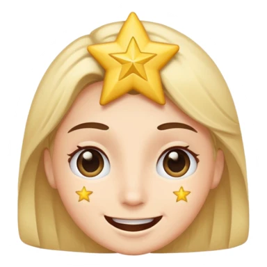 Carita de emoción como este emoji 🤩 sticker