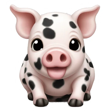 Minipig with black spots sticker