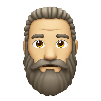 Komodo with beard sticker