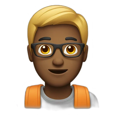 Man at laptop  sticker