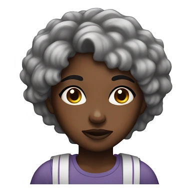  Black girl fustrated  sticker