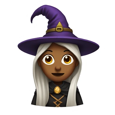 a witch with a sultan outift sticker
