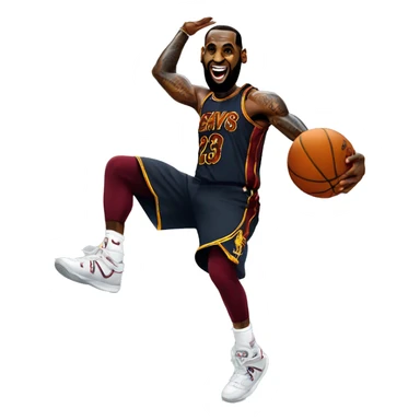 Lebron james dunking sticker