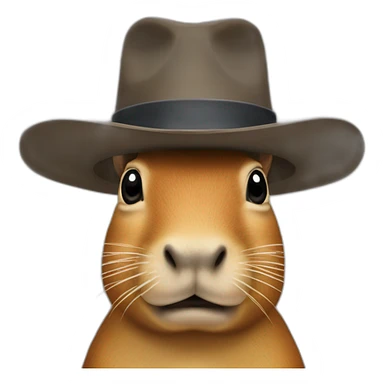capivara de chapeu sticker