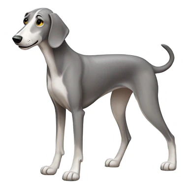 Full body Grey hound dog sticker