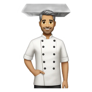 ottolenghi chef outfit shoulders sticker