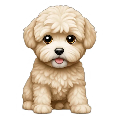 Maltipoo beige sticker