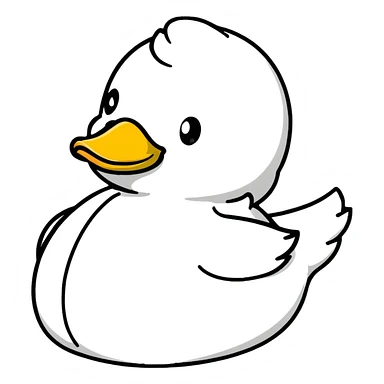 yellow rubber duck toy sticker