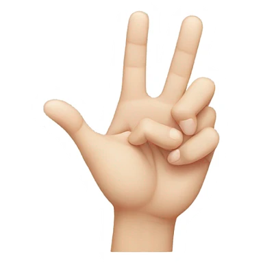 Korean pop hand gesture sticker