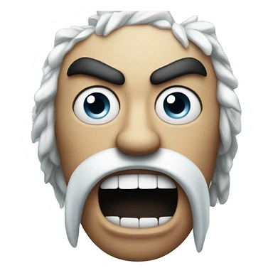 angry snowflake sticker