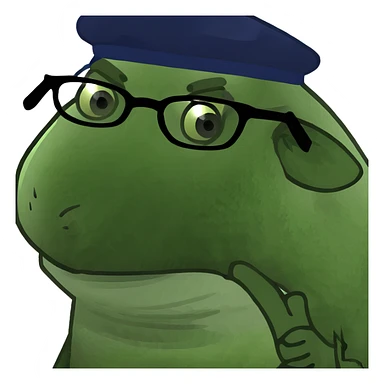 sheep that frowns  sticker