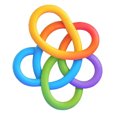 gay pride two interlocked male symbols, rainbow colors, clean and modern sticker