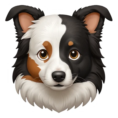 border collie preto e branco fotografo 
 sticker