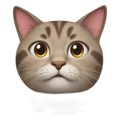 Cat saying no sticker