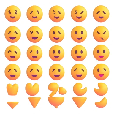 Combine both characters into one 3D emoji, keeping the original 3D emoji style unchanged. Place them together in a single emoji-style image. sticker
