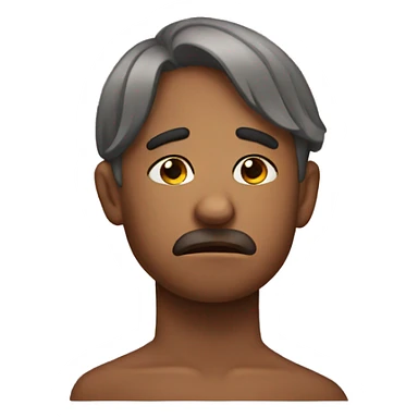 sad cute emoji sticker