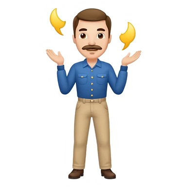 Man shaking ass with a hitler-like appearance  sticker