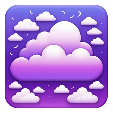 Purple sky sticker
