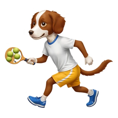 Brittany spaniel pickleball sticker