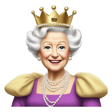 Queen Elizabeth DJ sticker
