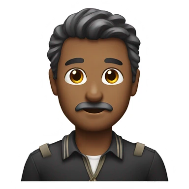 man with bow sticker