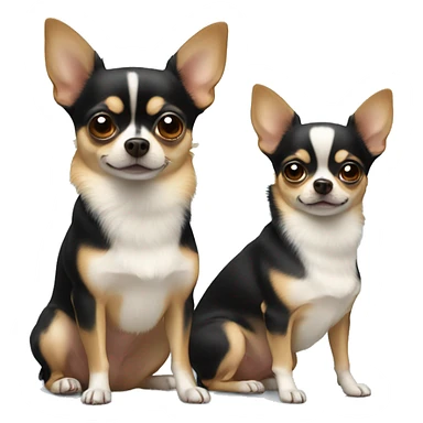 Two Chihuahuas sticker