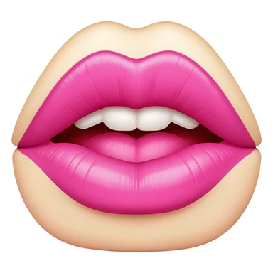 Pink kiss lipstick  sticker