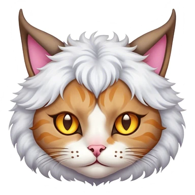 Un chat avec des cornes  sticker