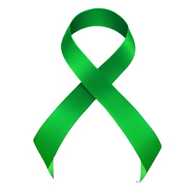 Green ribbon  sticker