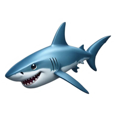 Shark happy sticker