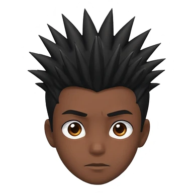 Anime black boy head sticker