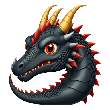 Dragón negro sticker