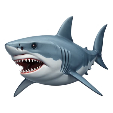 Megalodon shark sticker