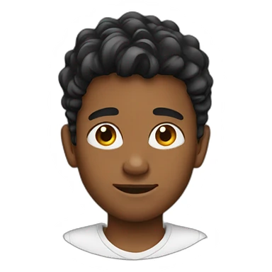 a boy with stud earings sticker